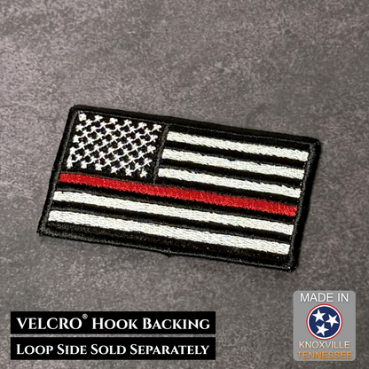 Thin Red Line American Flag VELCRO® Firefighter Patch | Made in USA