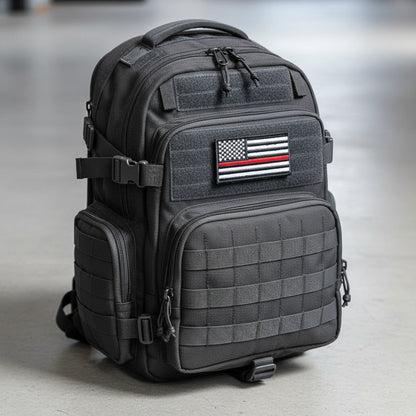 Thin Red Line American Flag VELCRO® Firefighter Patch | Made in USA