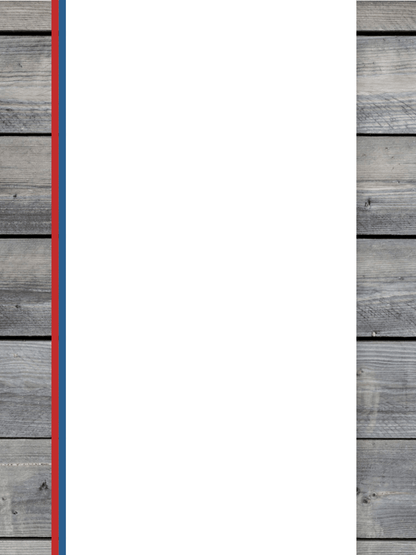 Acrylic: Red / White / Blue TriLayer Durra - Bull™ Laserable Panels (12"x24") - #LoneStar Adhesive#