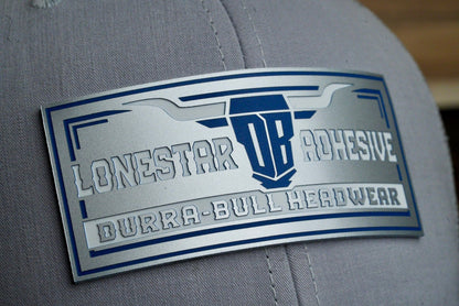Acrylic: Silver/Navy/White TriLayer Durra - Bull™ Laserable Panels (12"x24") (Copy) - LoneStar Adhesive