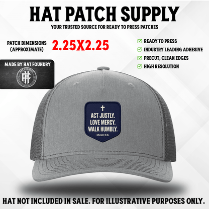 Act Justly. Love Mercy. Walk Humbly Micah 6:8 - LoneStar Adhesive