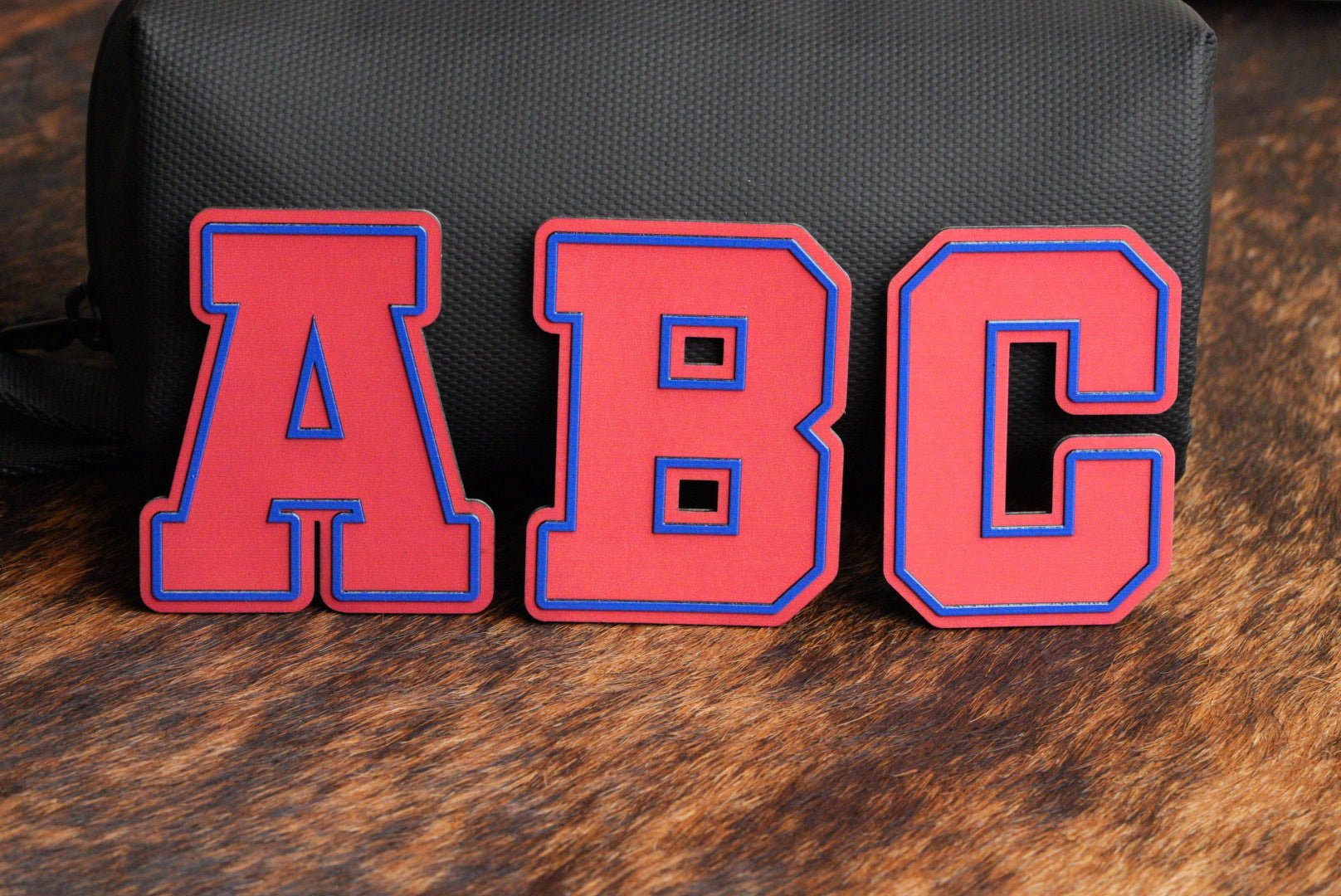 Alphabet and Numbers Raised UV Border Patches - LoneStar Adhesive