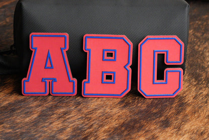 Alphabet and Numbers Raised UV Border Patches - LoneStar Adhesive