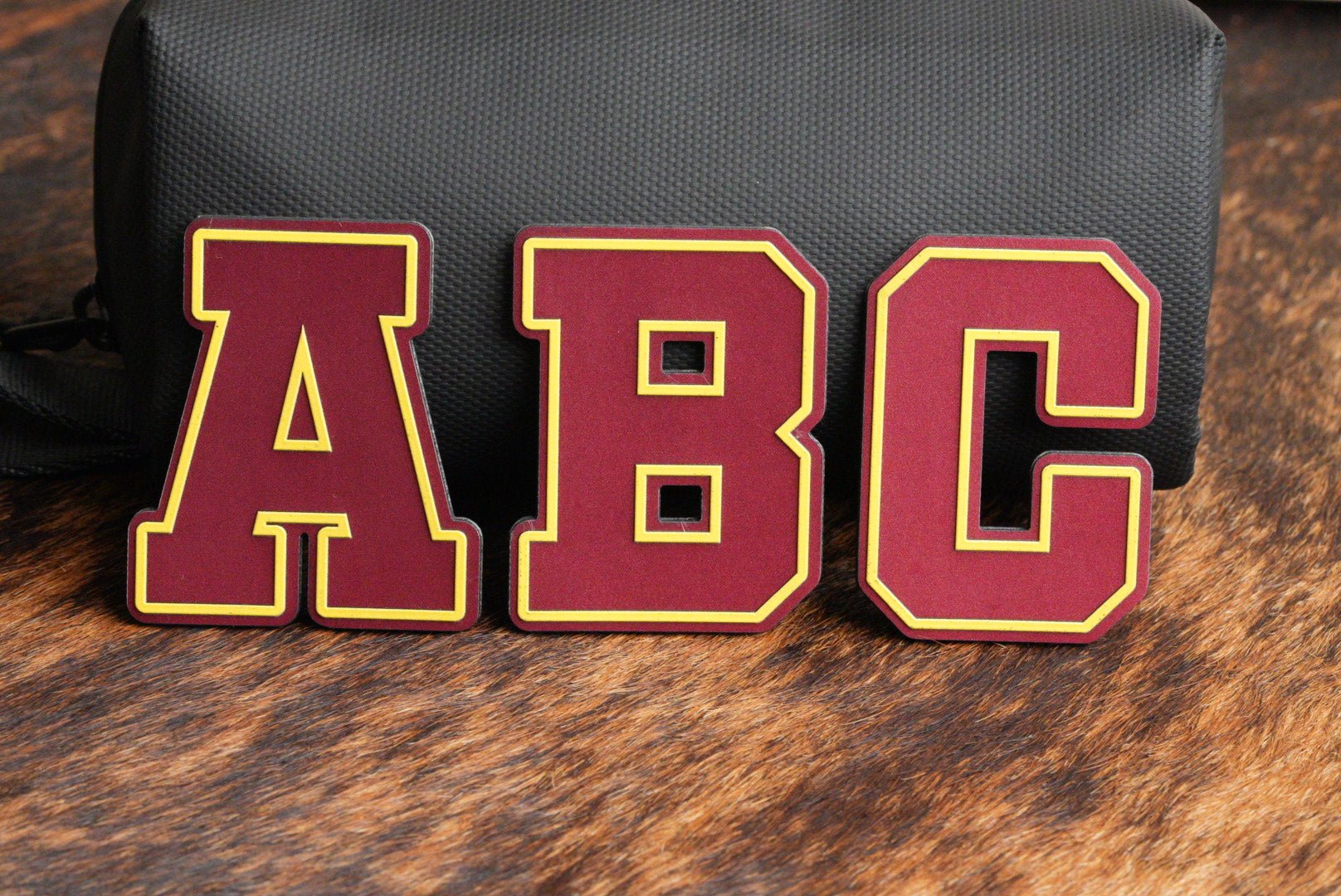 Alphabet and Numbers Raised UV Border Patches - LoneStar Adhesive