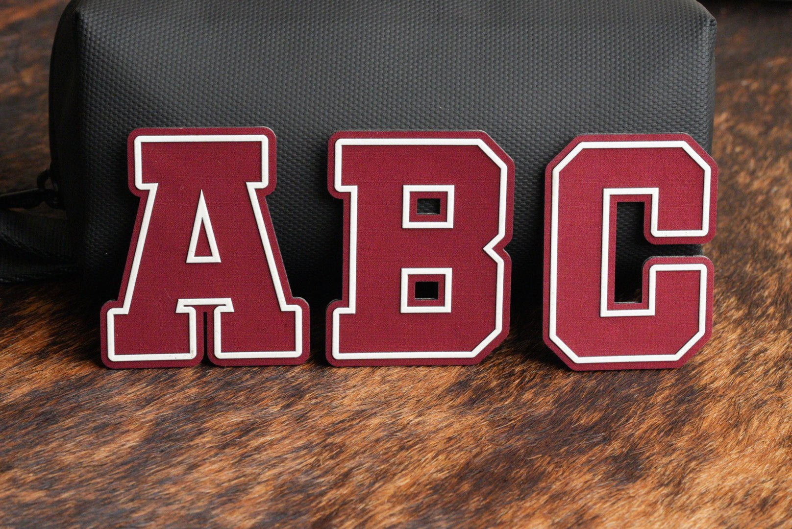 Alphabet and Numbers Raised UV Border Patches - LoneStar Adhesive