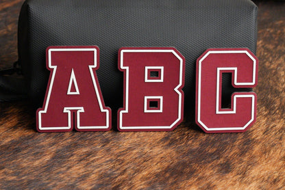 Alphabet and Numbers Raised UV Border Patches - LoneStar Adhesive