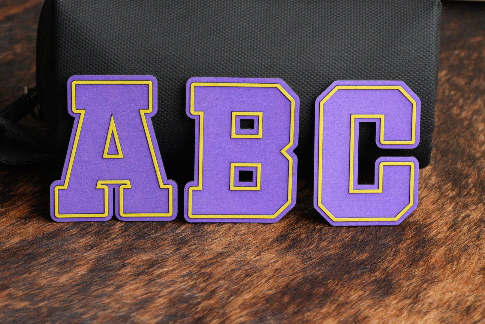 Alphabet and Numbers Raised UV Border Patches - LoneStar Adhesive