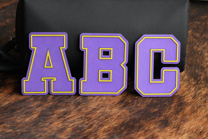 Alphabet and Numbers Raised UV Border Patches - LoneStar Adhesive