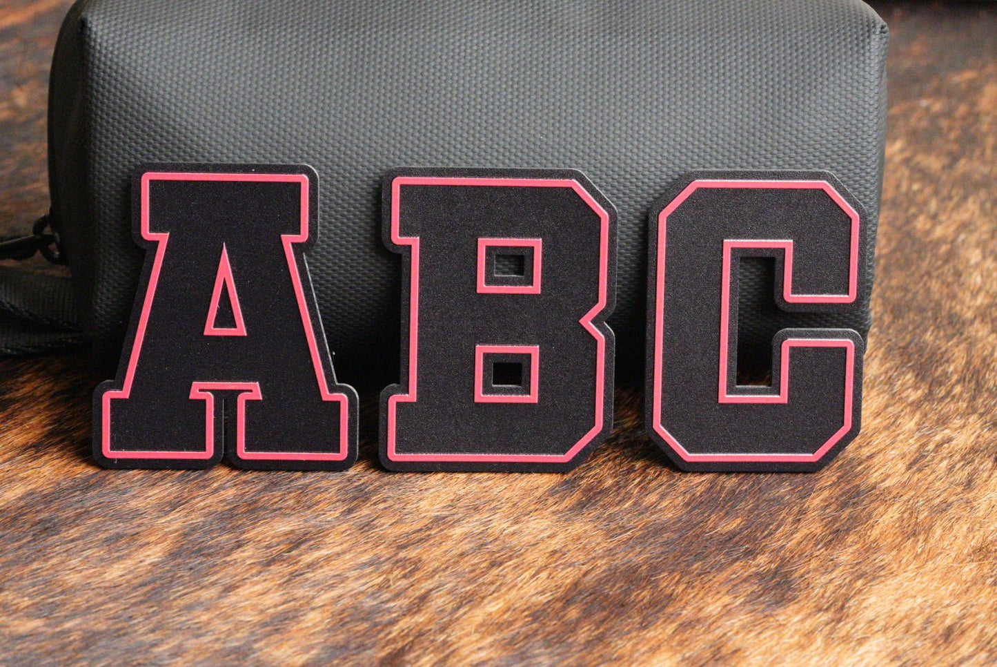 Alphabet and Numbers Raised UV Border Patches - LoneStar Adhesive