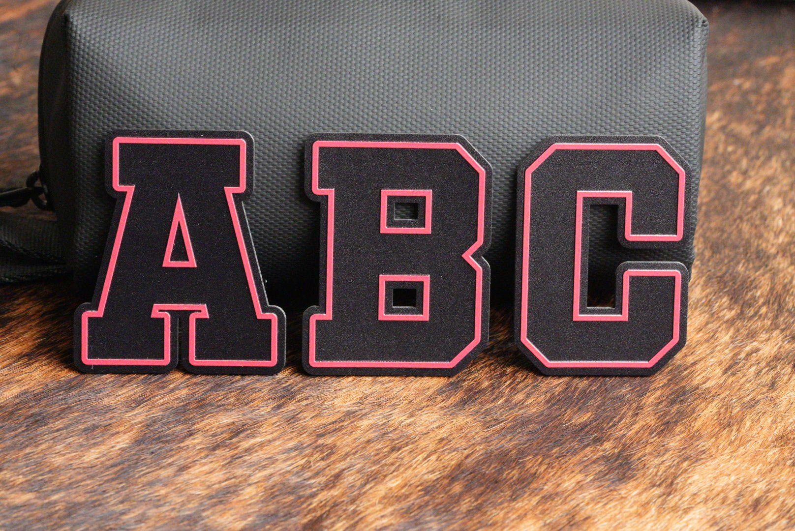 Alphabet and Numbers Raised UV Border Patches - LoneStar Adhesive