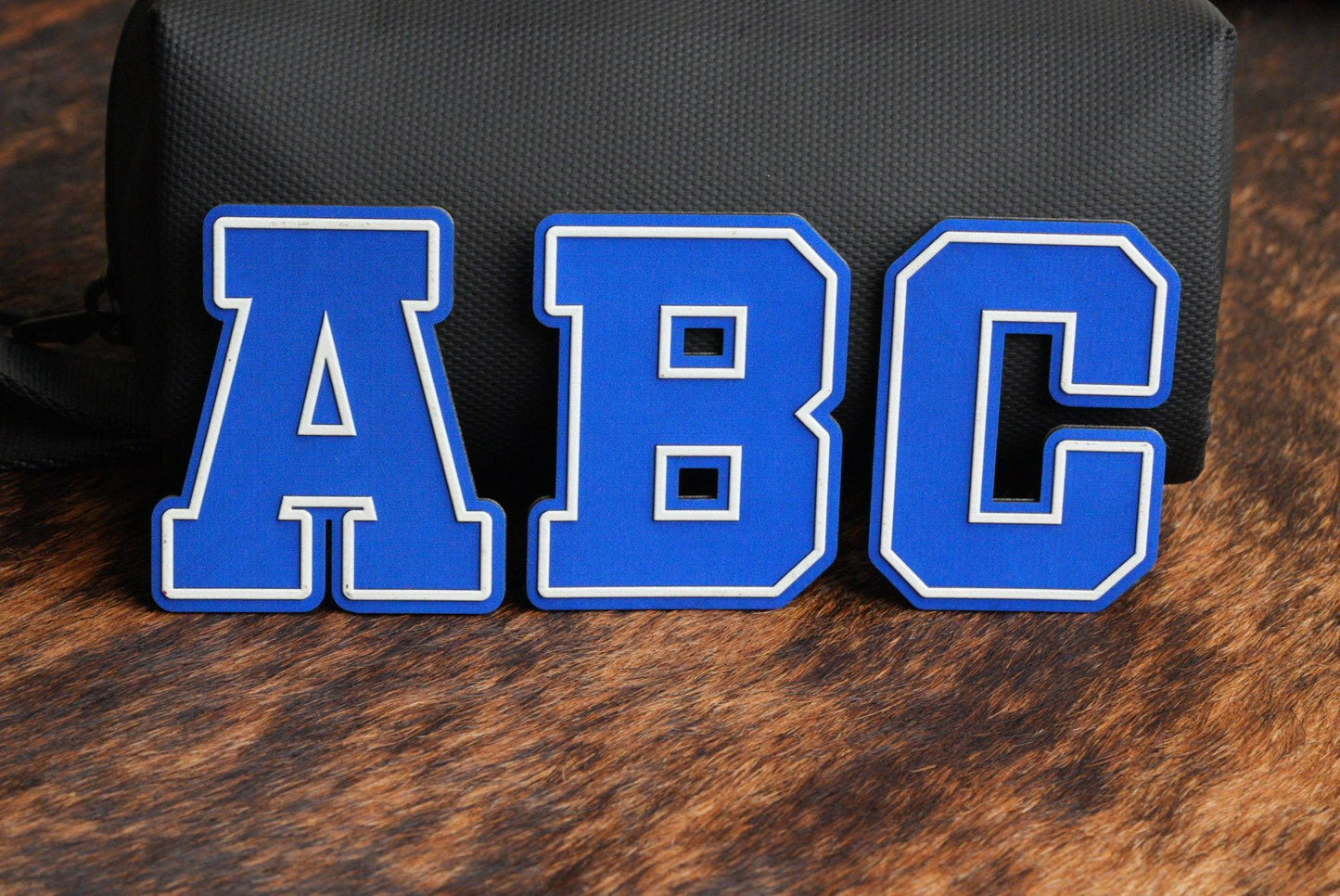 Alphabet and Numbers Raised UV Border Patches - LoneStar Adhesive