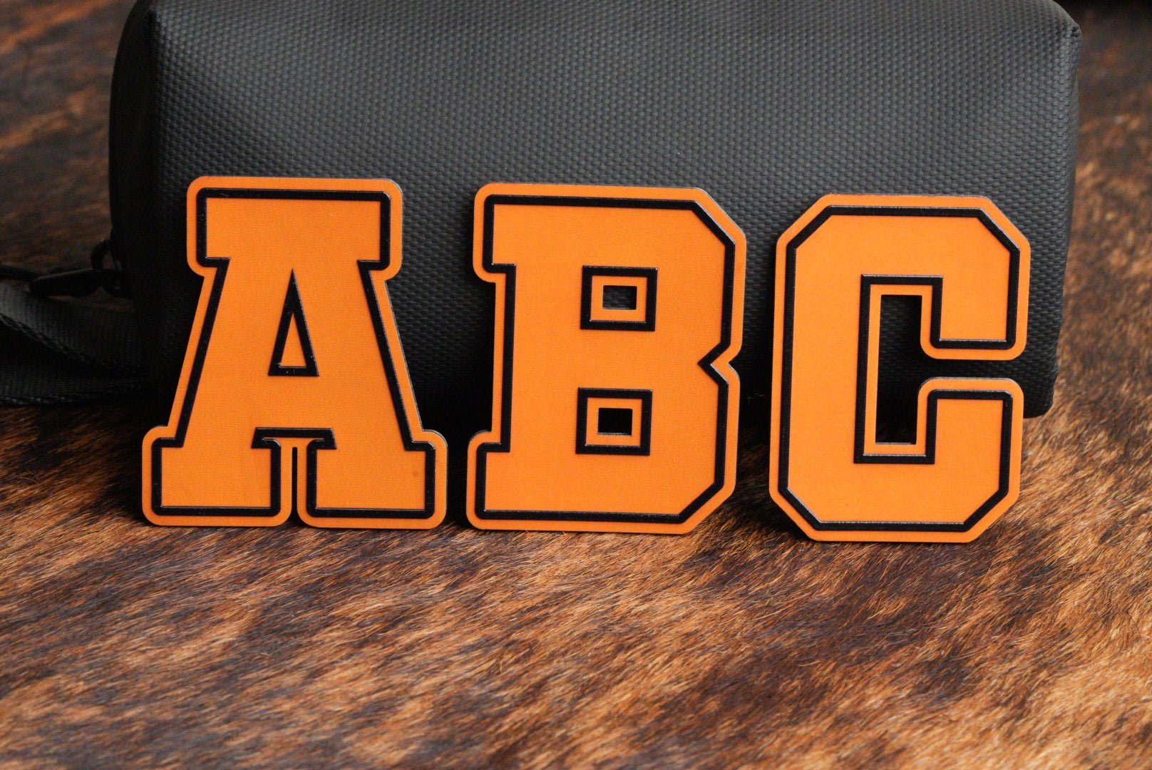 Alphabet and Numbers Raised UV Border Patches - LoneStar Adhesive