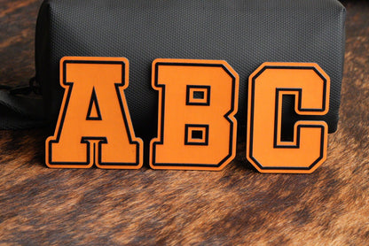 Alphabet and Numbers Raised UV Border Patches - LoneStar Adhesive