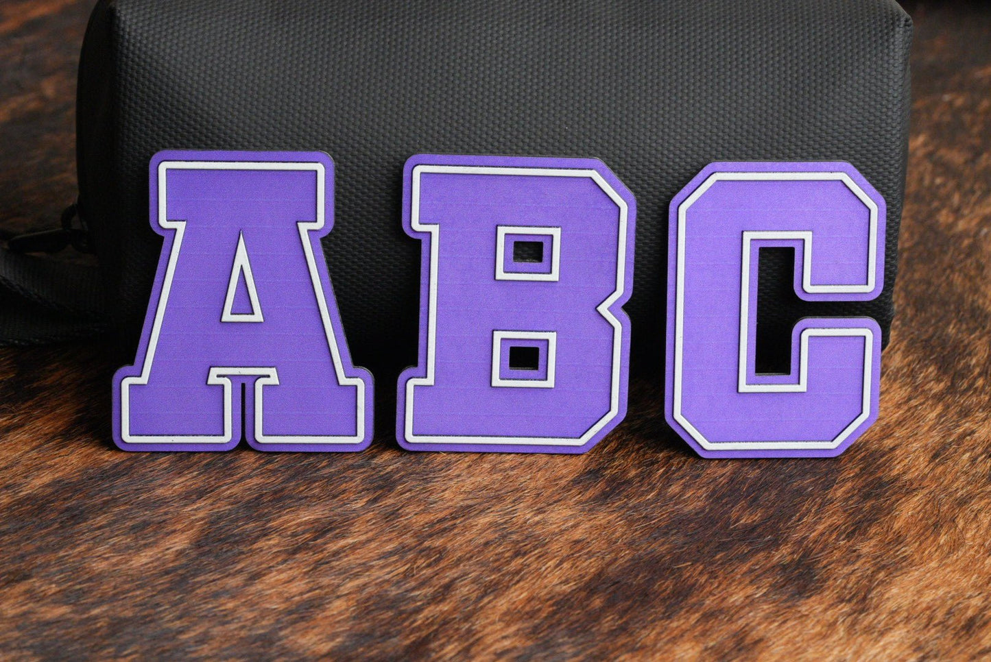 Alphabet and Numbers Raised UV Border Patches - LoneStar Adhesive