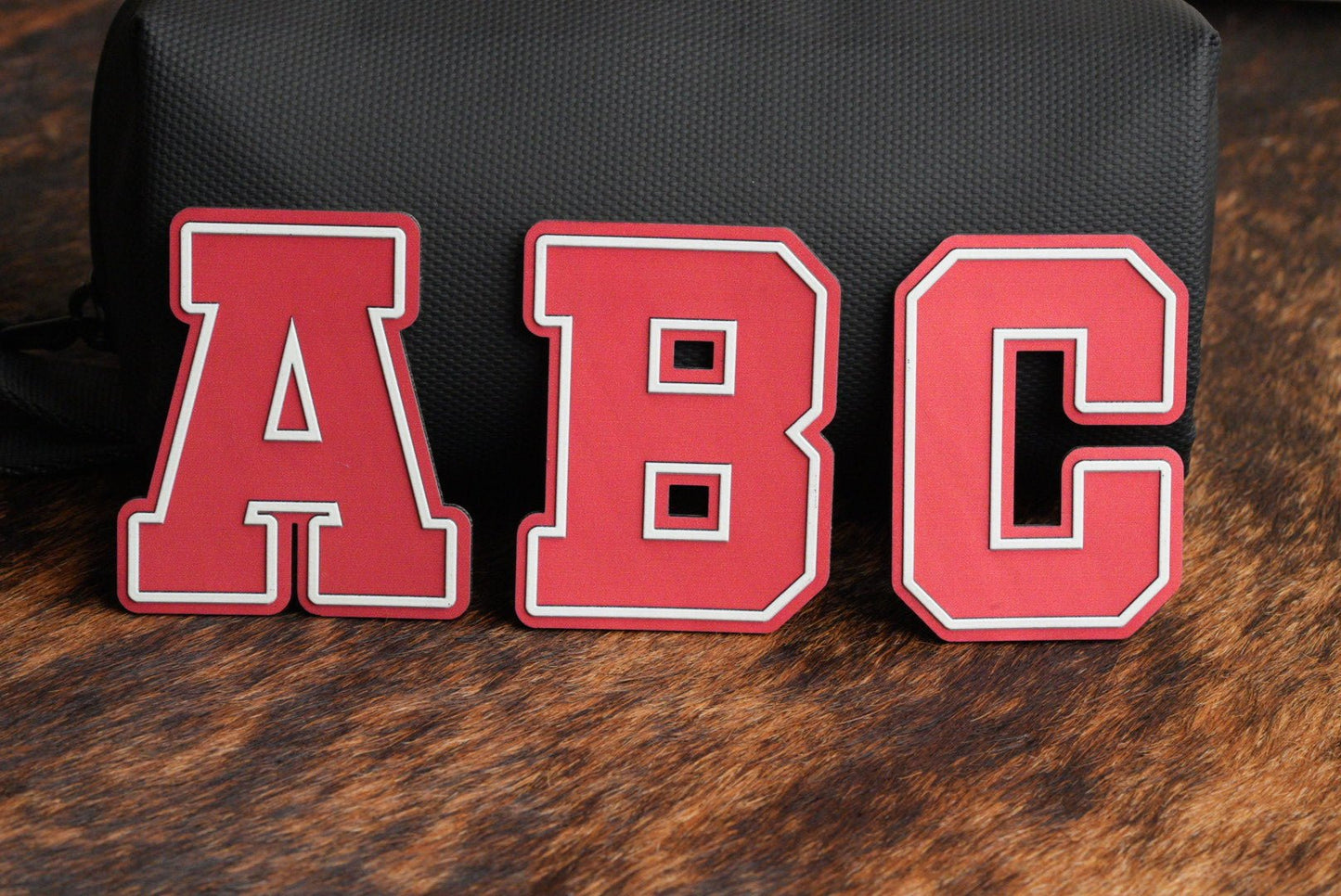 Alphabet and Numbers Raised UV Border Patches - LoneStar Adhesive