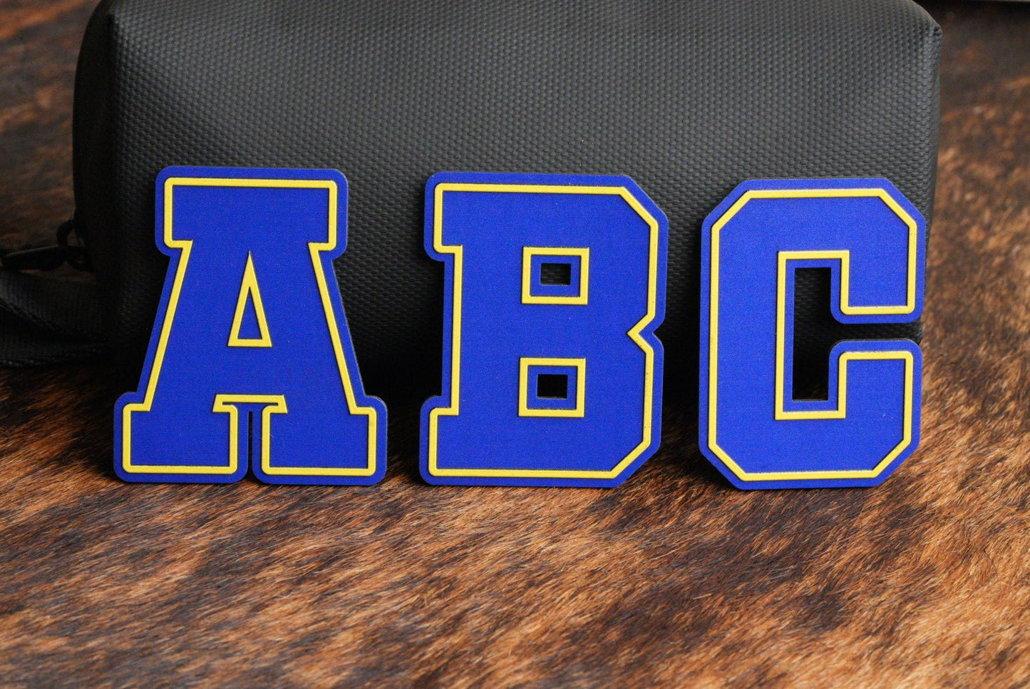 Alphabet and Numbers Raised UV Border Patches - LoneStar Adhesive