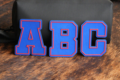 Alphabet and Numbers Raised UV Border Patches - LoneStar Adhesive