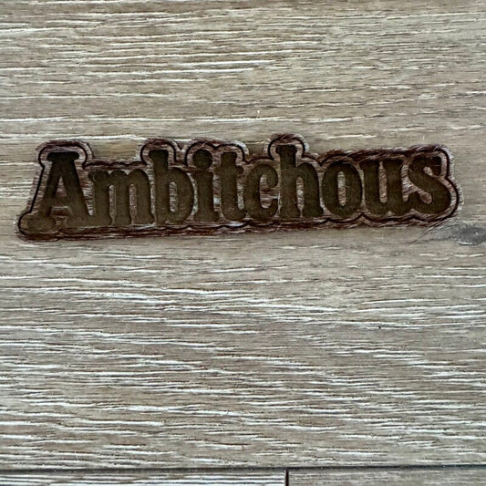 Ambitchous Genuine Cowhide Iron-On Patch - #LoneStar Adhesive#