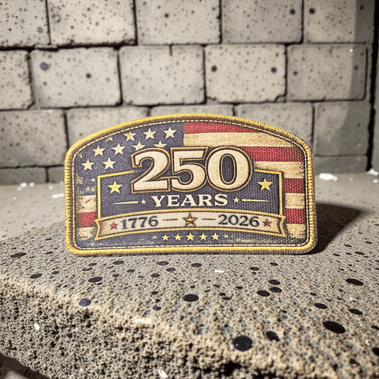 America 250 Anniversary Textured UV Printed Patch Collection (1776–2026) - LoneStar Adhesive