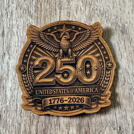 America 250 Leatherette Iron-On Patch - #LoneStar Adhesive#