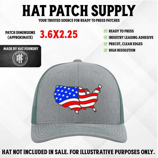 America Flag UV Patch - LoneStar Adhesive