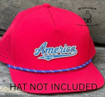 AMERICA w Outline - 2 Colors - LoneStar Adhesive