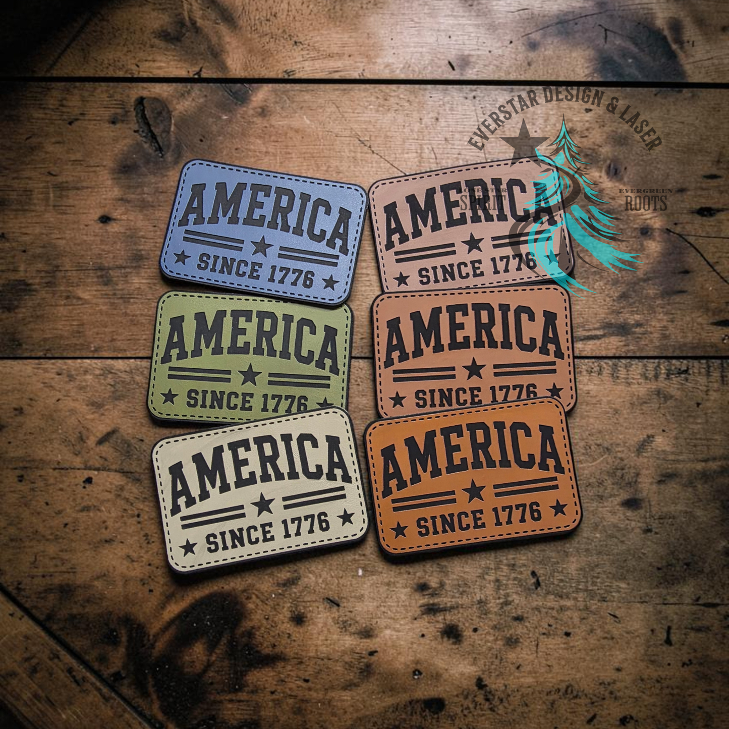 America Since 1776 Leather Patch
