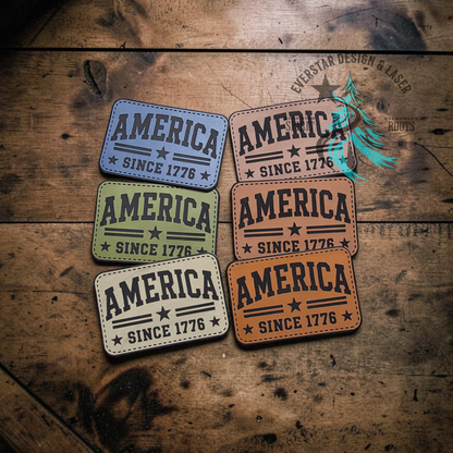 America Since 1776 Leather Patch