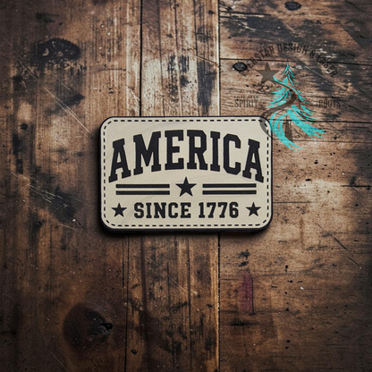 America Since 1776 Leather Patch