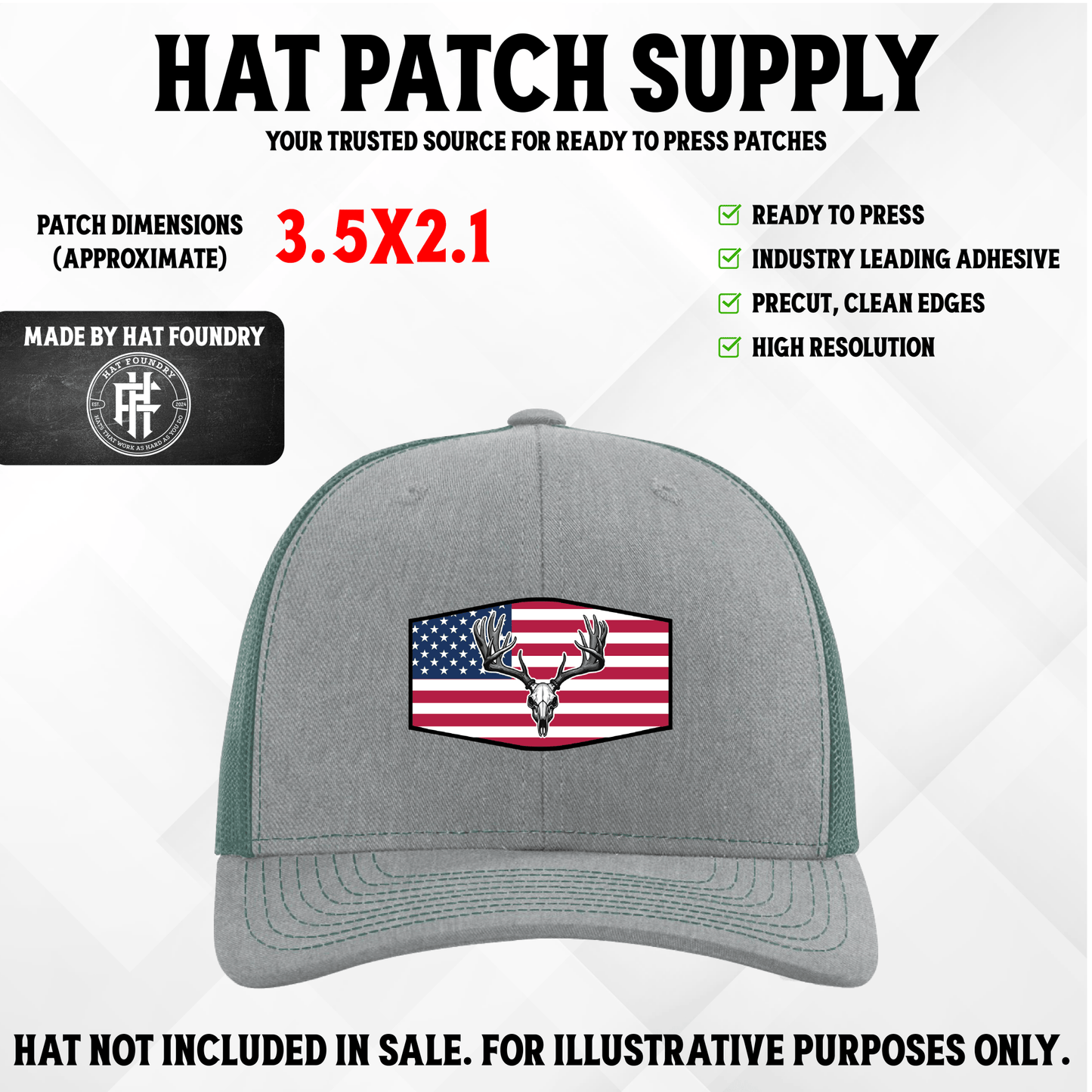 American Deer Hunter Patch - LoneStar Adhesive