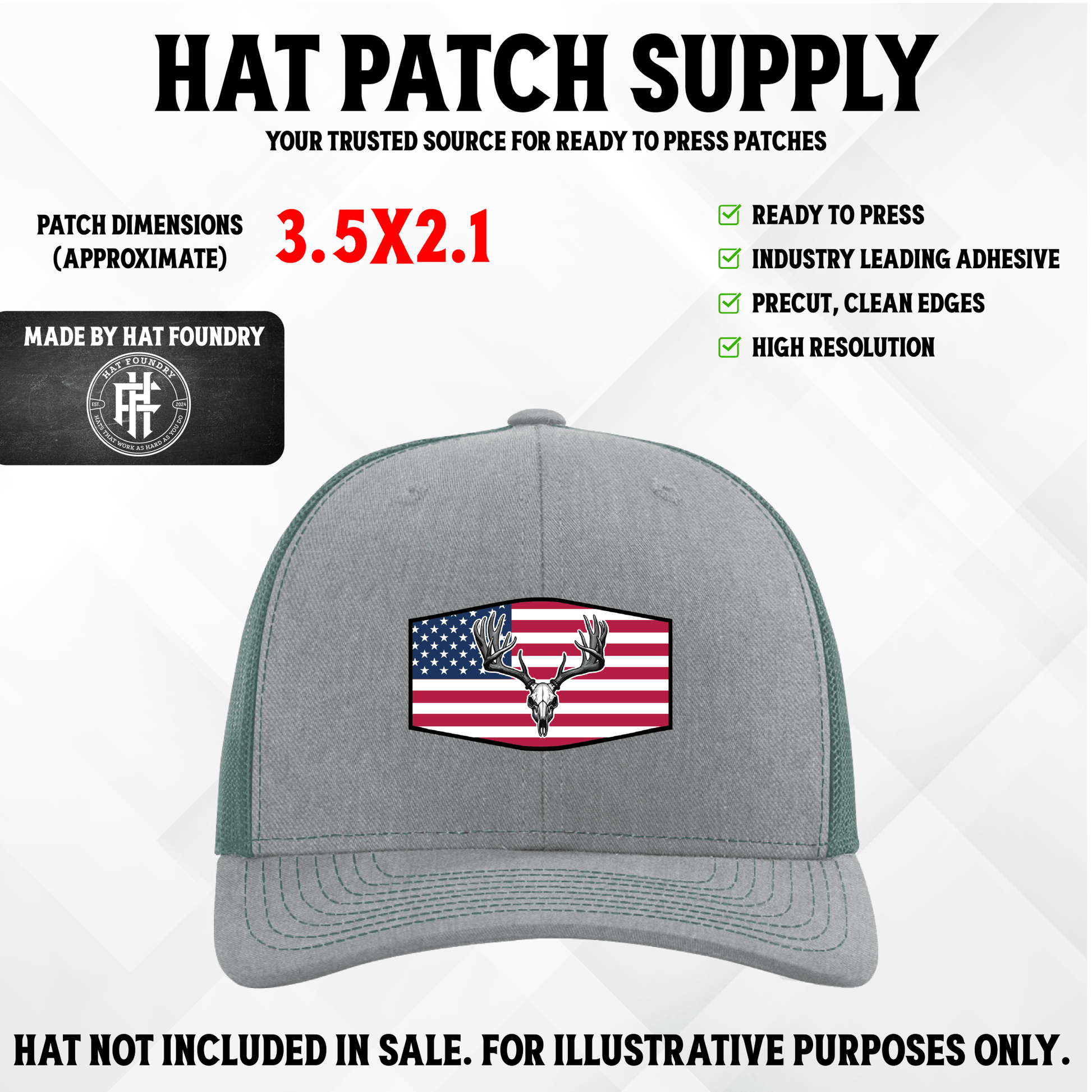 American Deer Hunter Patch - LoneStar Adhesive