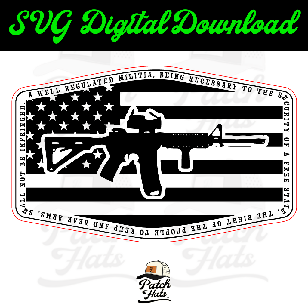 AR 15 Flag - LoneStar Adhesive