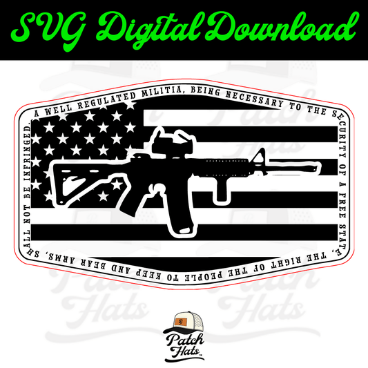 AR 15 Flag - LoneStar Adhesive
