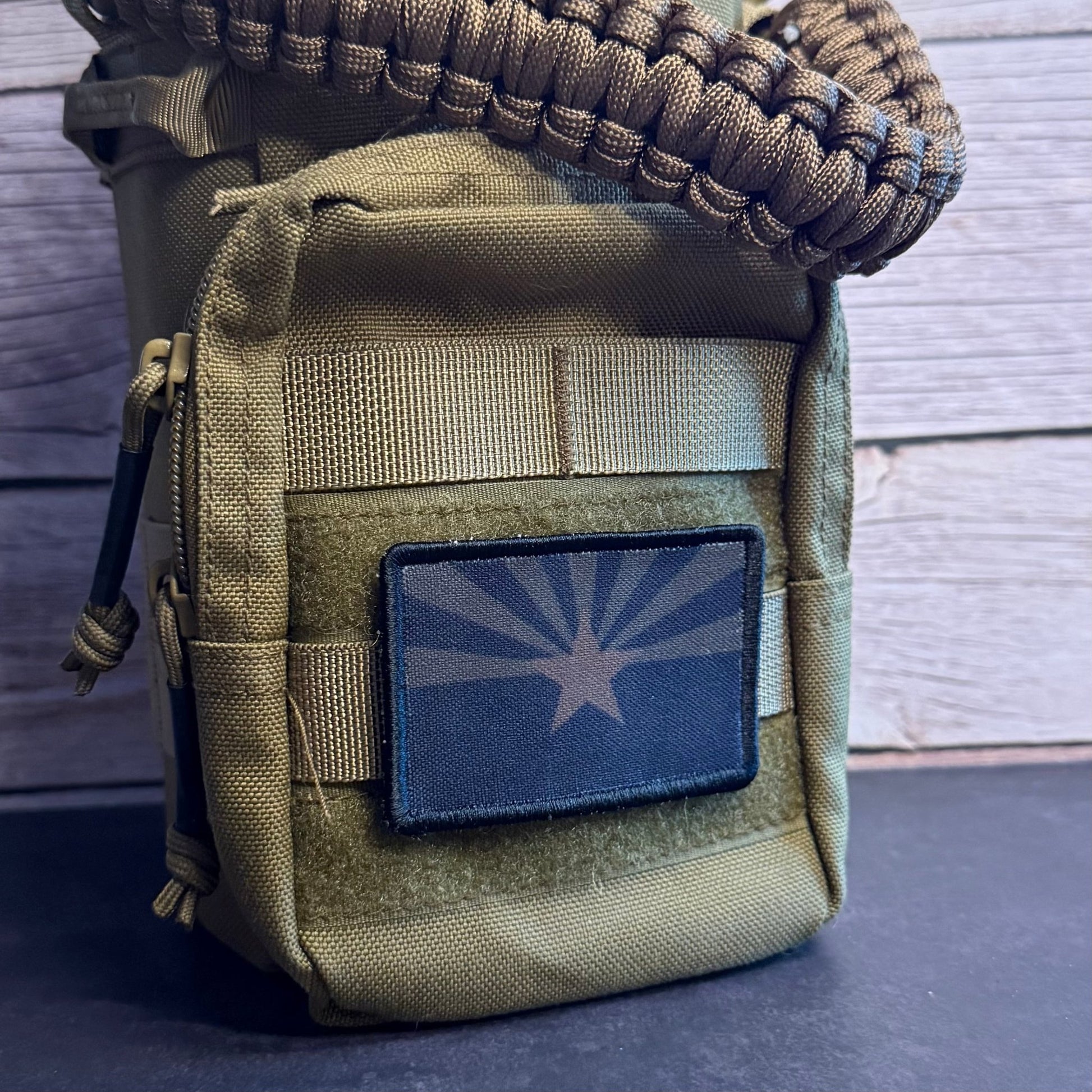 Arizona State Flag Patch | Made in USA | VELCRO® Brand Hook Backing - LoneStar Adhesive