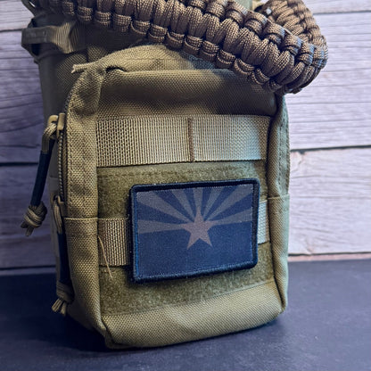 Arizona State Flag Patch | Made in USA | VELCRO® Brand Hook Backing - LoneStar Adhesive