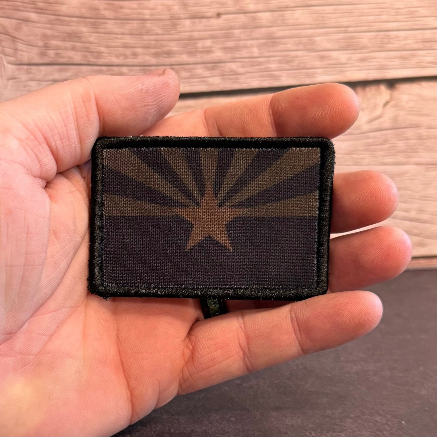 Arizona State Flag Patch | Made in USA | VELCRO® Brand Hook Backing - LoneStar Adhesive