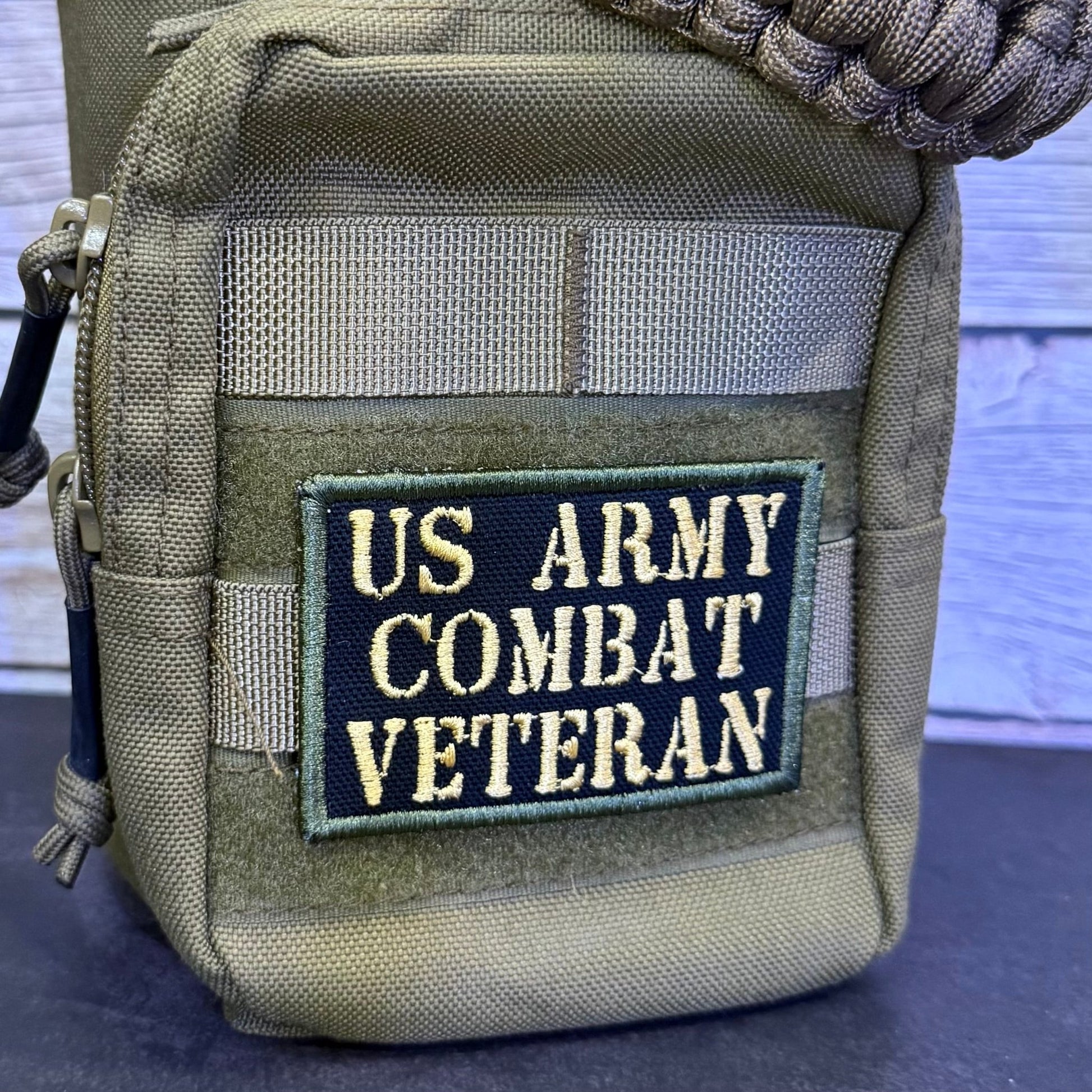 Army Combat Veteran Morale Patch | Made in USA | VELCRO® Brand Hook Backing - LoneStar Adhesive