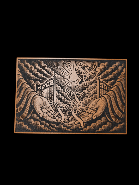 Awareness Ribbons - Pearly Gates Version 3 - LoneStar Adhesive