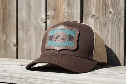 Female Roper aztec patch design