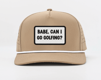 "Babe, Can I Go Golfing?" UV Printed Patches - LoneStar Adhesive