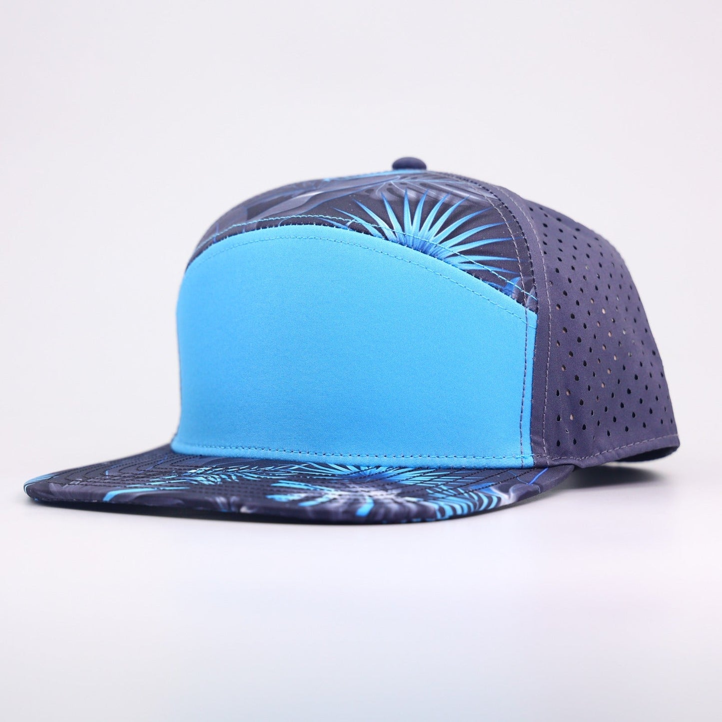 baby blue front with palm leaf print and grey back - LoneStar Adhesive