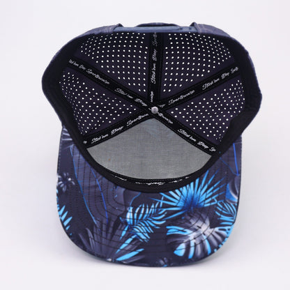 baby blue front with palm leaf print and grey back - LoneStar Adhesive