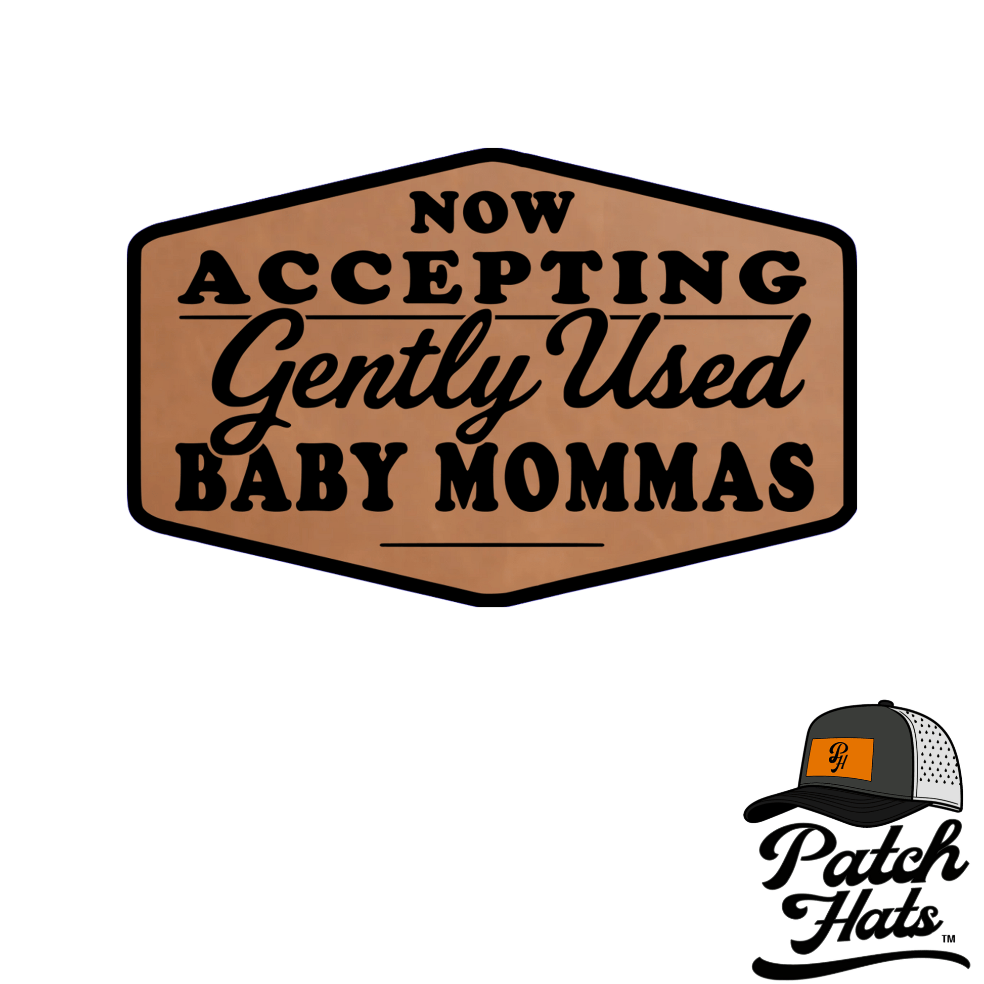 Baby Momma Leatherette Patch - LoneStar Adhesive