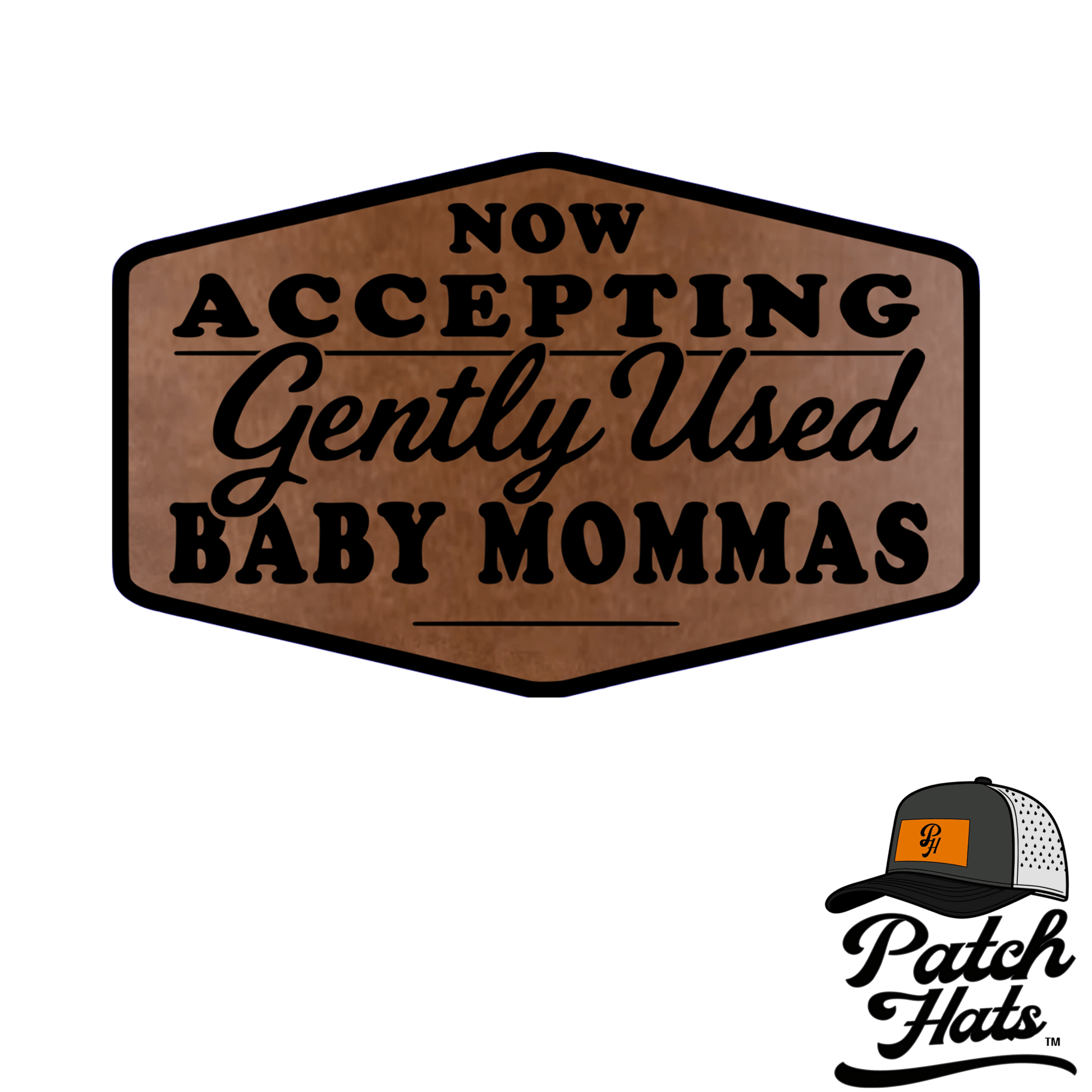 Baby Momma Leatherette Patch - LoneStar Adhesive