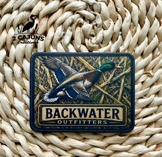 Backwater Outfitters Mallard Duck UV Printed Hat Patch - LoneStar Adhesive