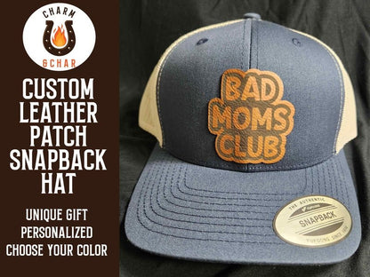 Bad Moms Club Leather Patch Trucker Hats - Classic Colors - #LoneStar Adhesive#