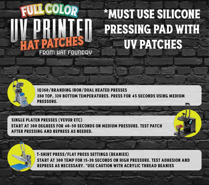 Bass Fish UV Printed Hat Patch - LoneStar Adhesive