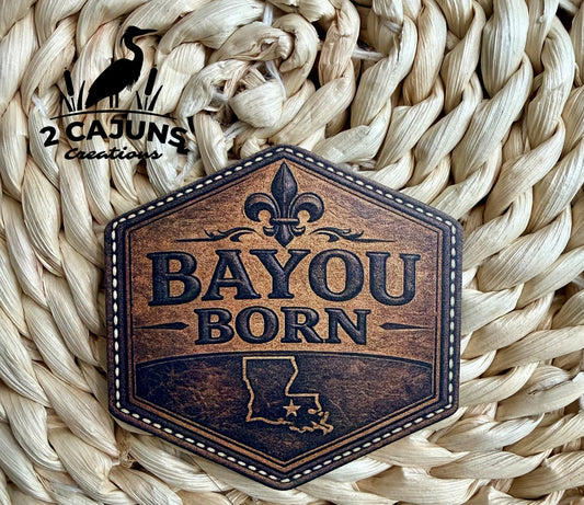 Bayou Born Louisiana UV Printed Hat Patch - LoneStar Adhesive
