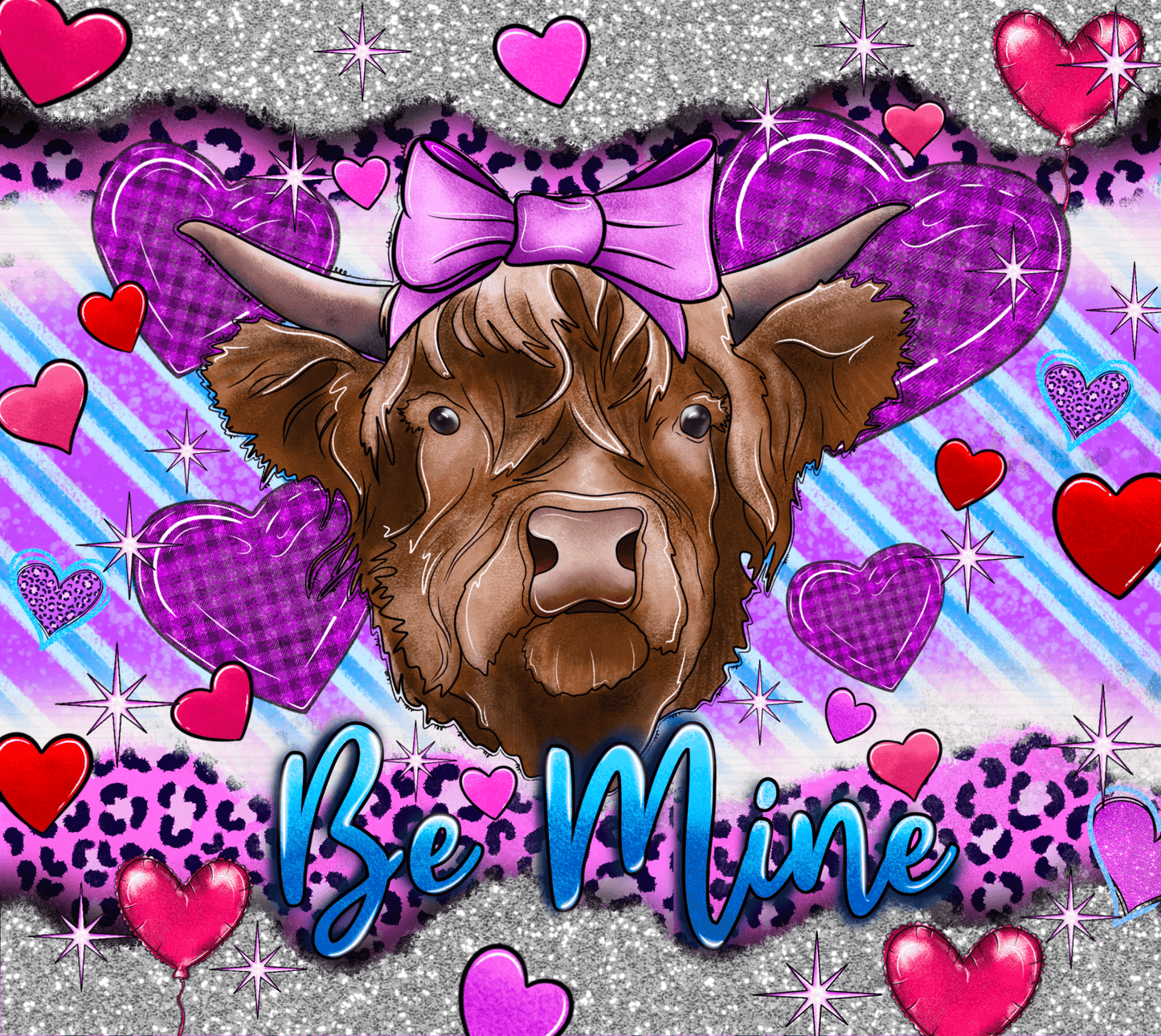 "Be Mine Cow" DTF TRANSFER - #LoneStar Adhesive#