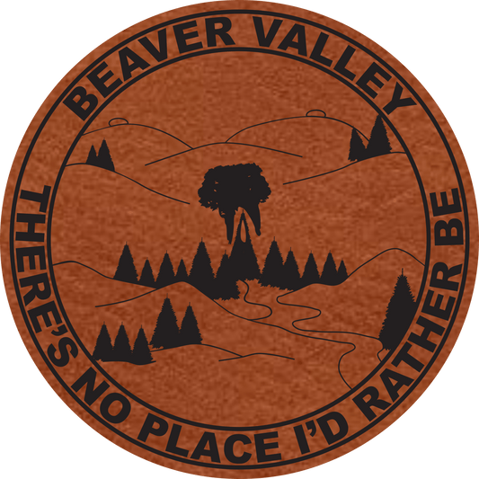 Beaver Valley Leather Patch SVG - #LoneStar Adhesive#